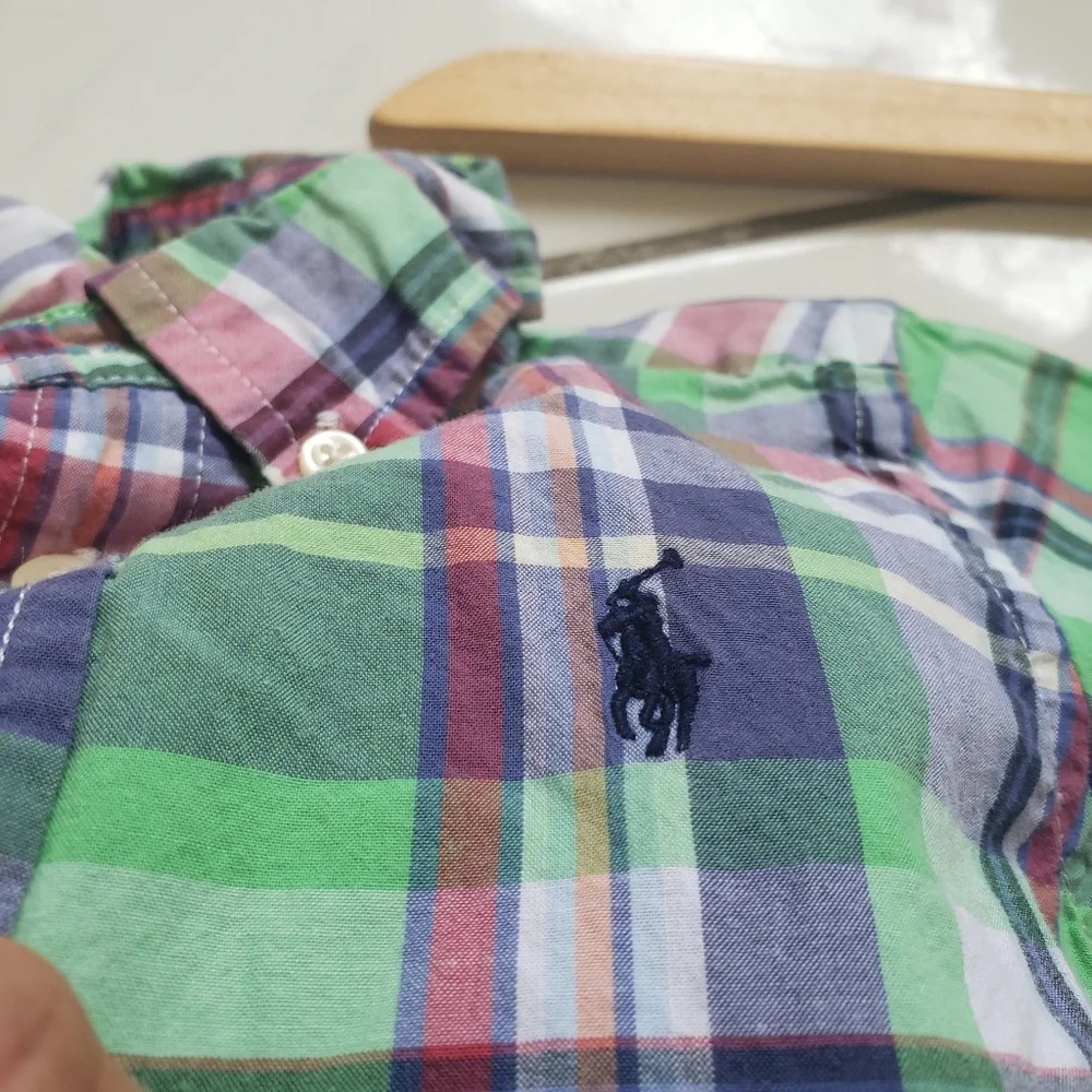 Ralph L. & Happy Kid 💙‎ Vintage Overalls Top Plaid